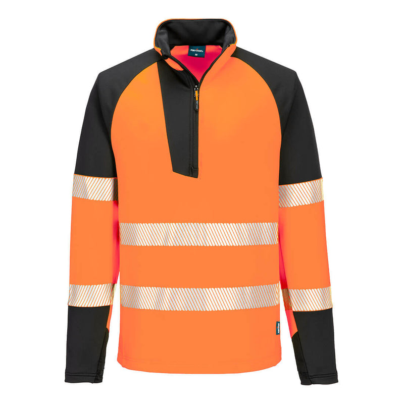 Laden Sie das Bild in Galerie -Viewer, PW3 Hi-Vis Sweatshirt 1/4 Reißverschluss T172

