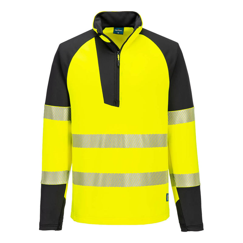 Laden Sie das Bild in Galerie -Viewer, PW3 Hi-Vis Sweatshirt 1/4 Reißverschluss T172
