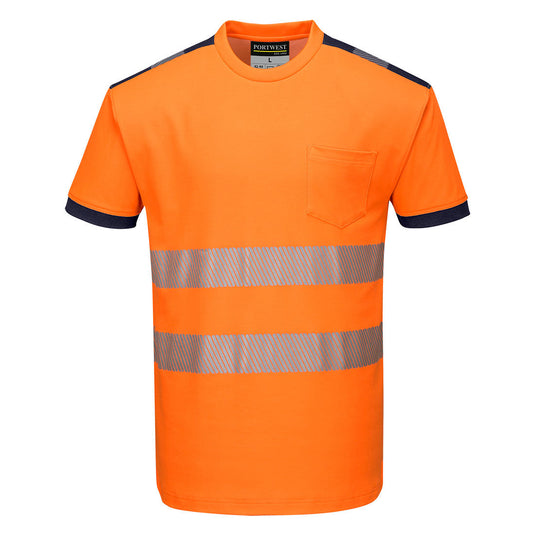 PW3 Warnschutz Cotton Comfort T-Shirt kurzarm  - T181