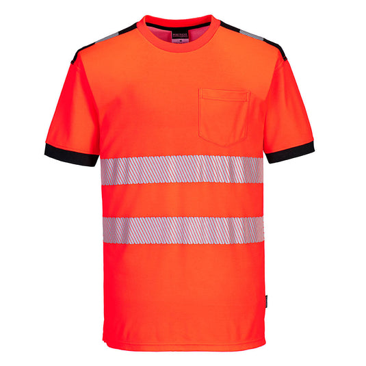 PW3 Warnschutz Cotton Comfort T-Shirt kurzarm  - T181