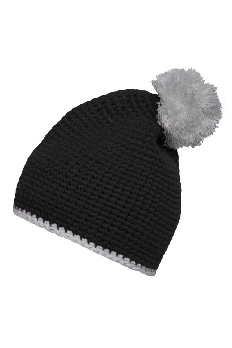 Laden Sie das Bild in Galerie -Viewer, Pompon Hat with Contrast Stripe
