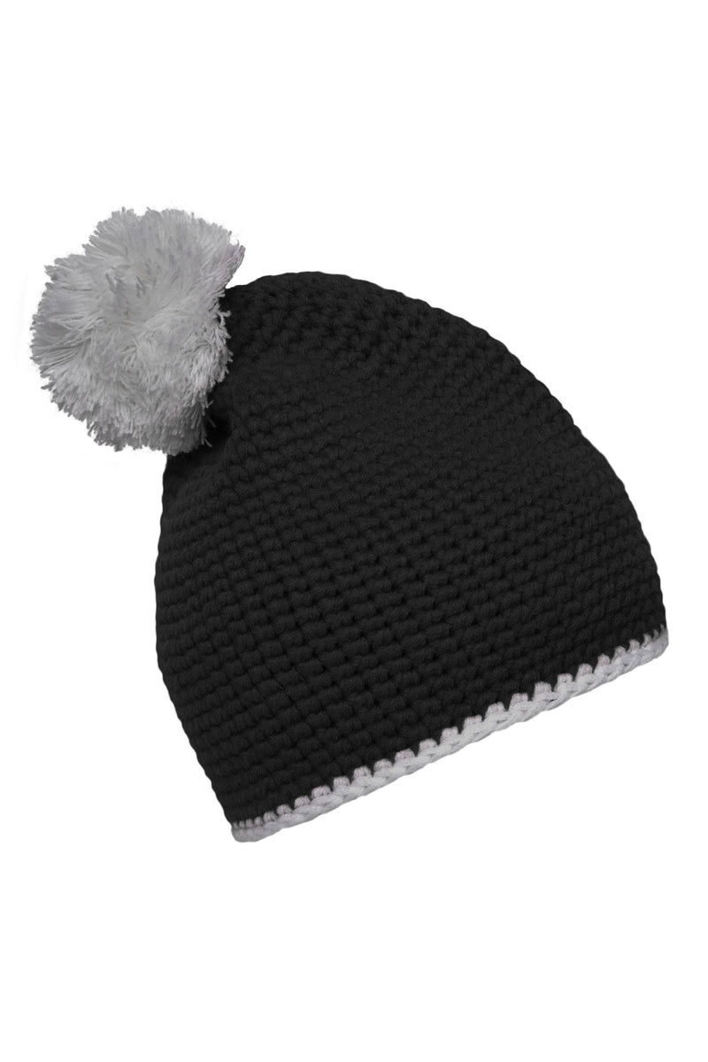 Laden Sie das Bild in Galerie -Viewer, Pompon Hat with Contrast Stripe
