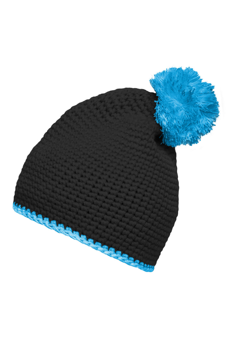 Laden Sie das Bild in Galerie -Viewer, Pompon Hat with Contrast Stripe

