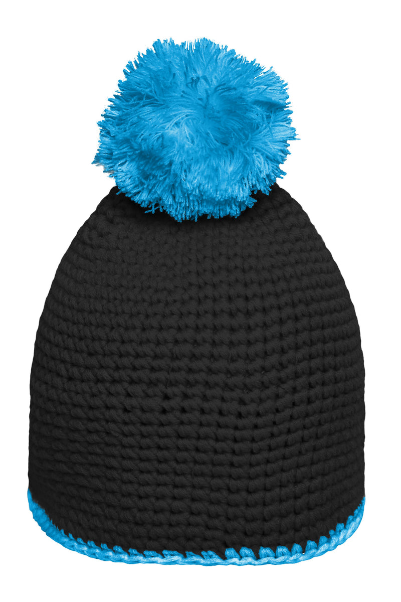 Laden Sie das Bild in Galerie -Viewer, Pompon Hat with Contrast Stripe
