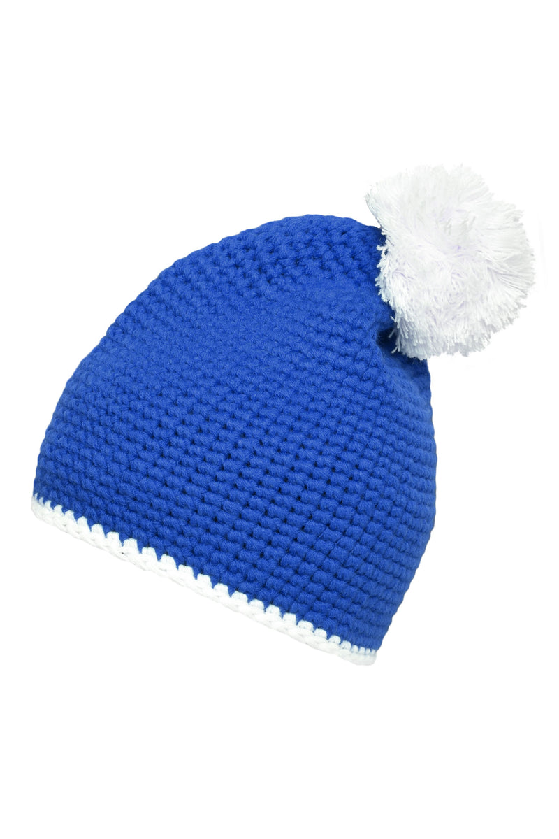 Laden Sie das Bild in Galerie -Viewer, Pompon Hat with Contrast Stripe
