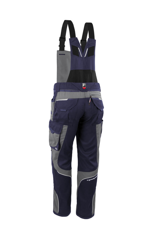 Latzhose IRON Men - Marine/Grau