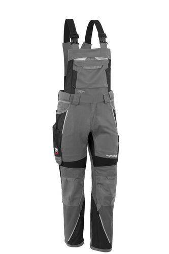 Latzhose IRON Men - Grau/Schwarz