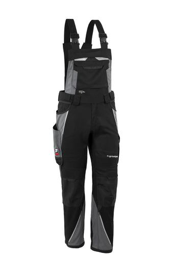 Latzhose IRON Men - Schwarz/Grau