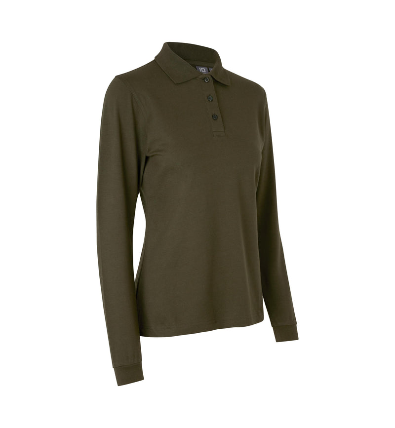 Laden Sie das Bild in Galerie -Viewer, Langarm Poloshirt - Stretch - Damen - 0545
