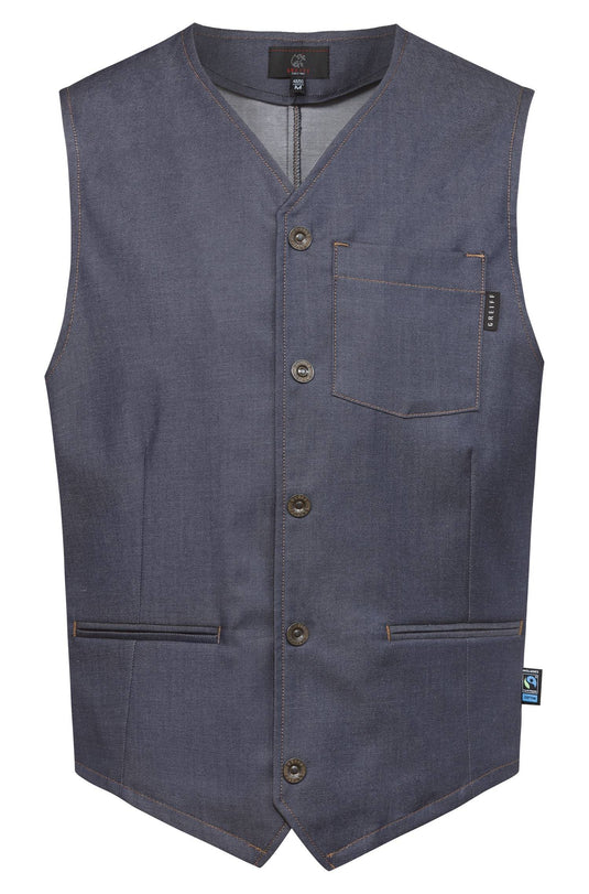 Herren-Weste denimopt. RF - 1619