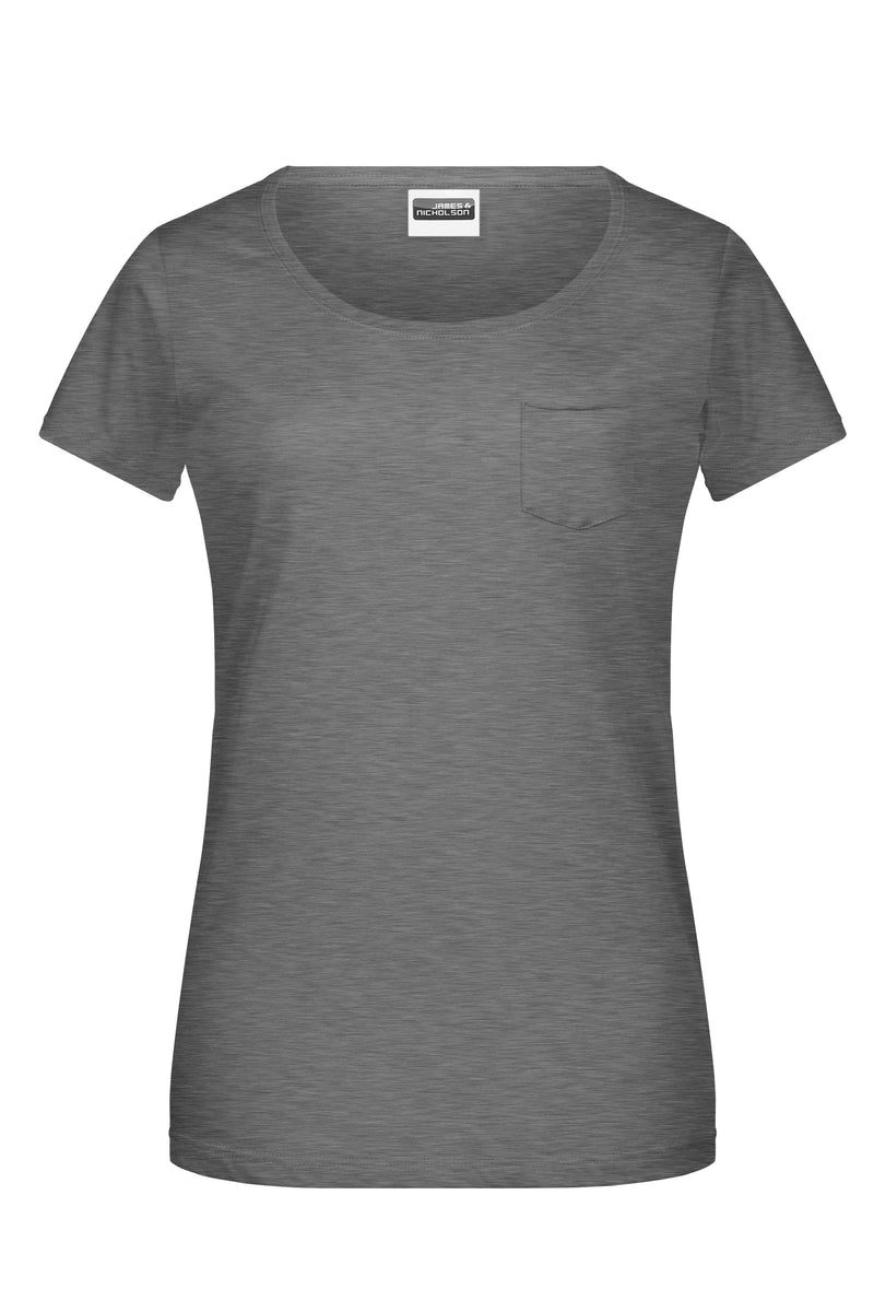Laden Sie das Bild in Galerie -Viewer, T-Shirt mit modischer Brusttasche - 8003
