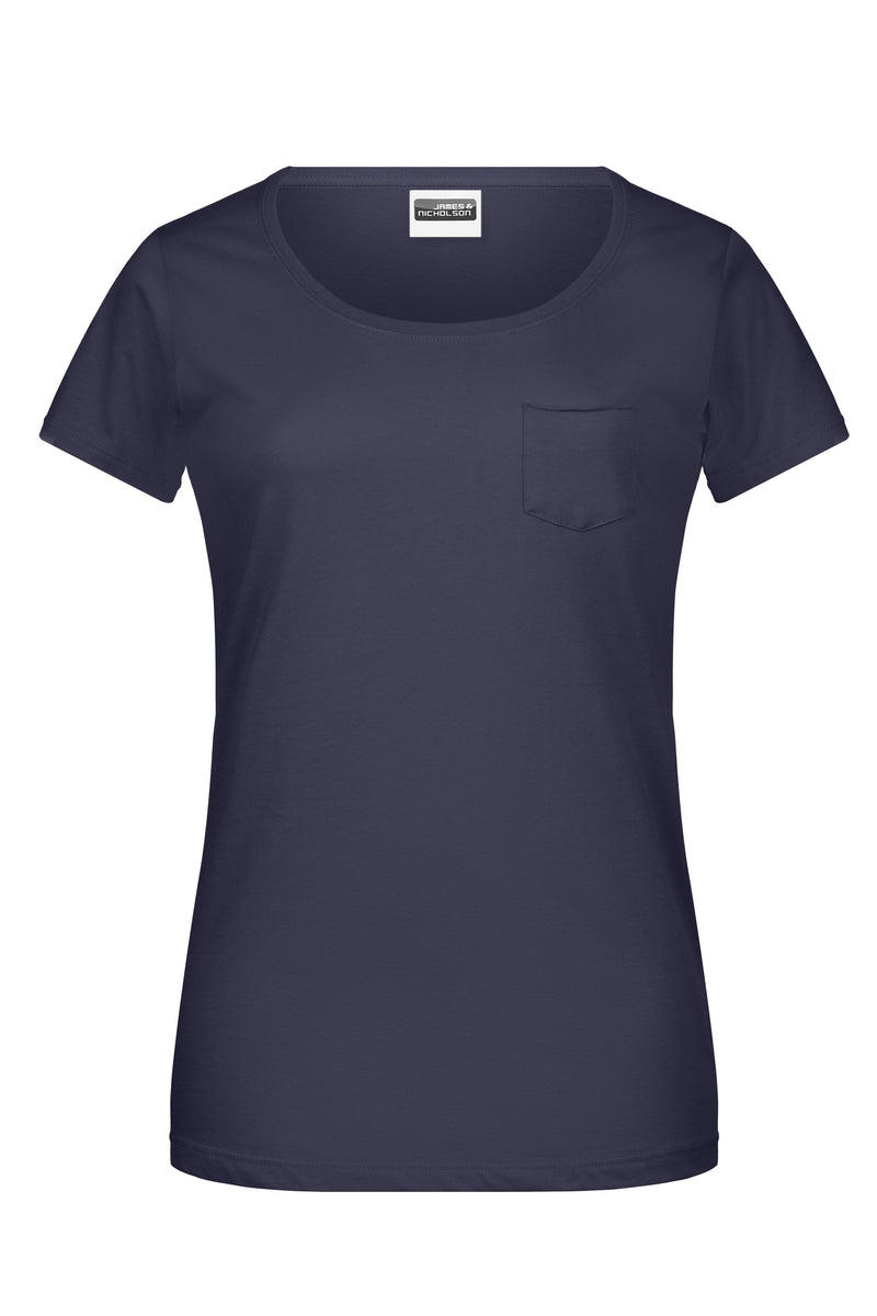 Laden Sie das Bild in Galerie -Viewer, T-Shirt mit modischer Brusttasche - 8003
