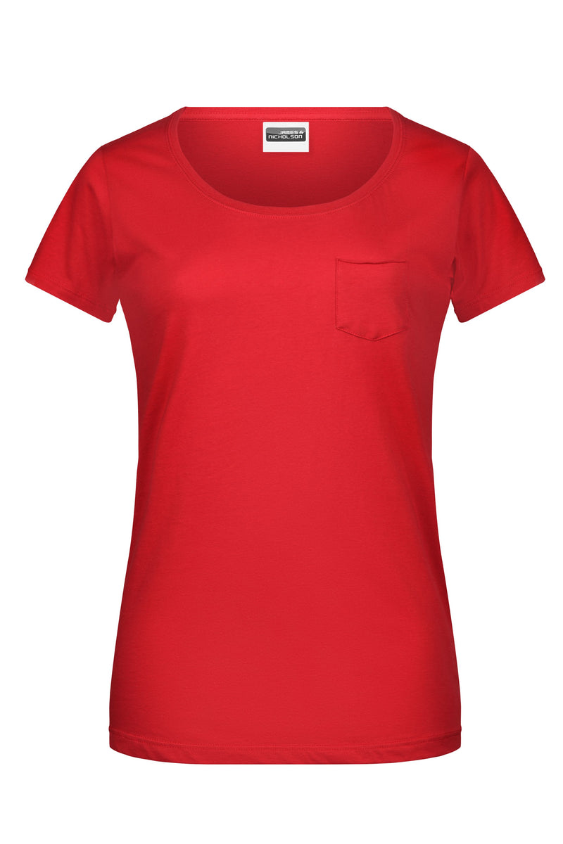 Laden Sie das Bild in Galerie -Viewer, T-Shirt mit modischer Brusttasche - 8003
