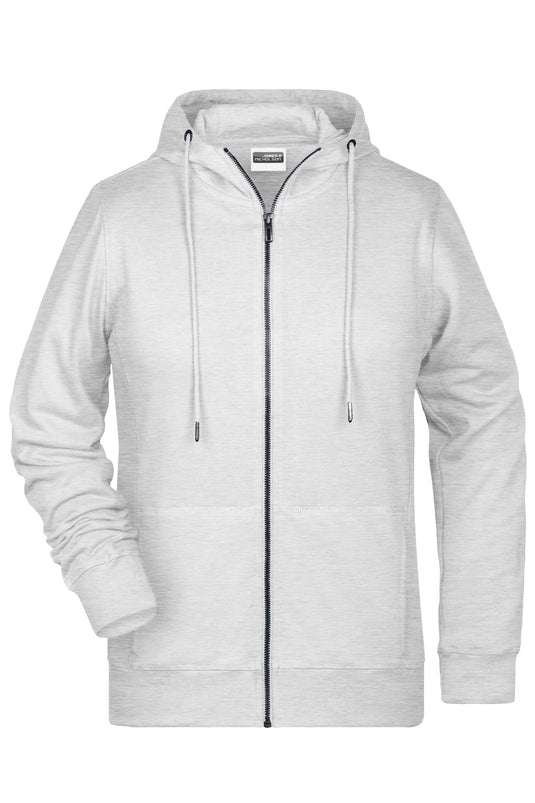 Sweat-Jacke mit Kapuze und Reißverschluss - 8025