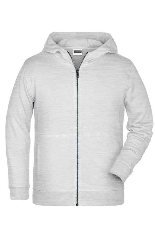 Sweat-Jacke mit Kapuze und Reißverschluss - 8026K