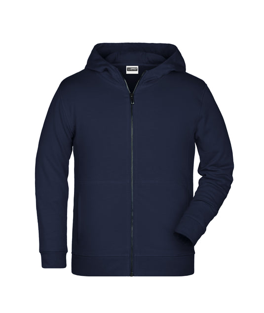 Sweat-Jacke mit Kapuze und Reißverschluss - 8026K