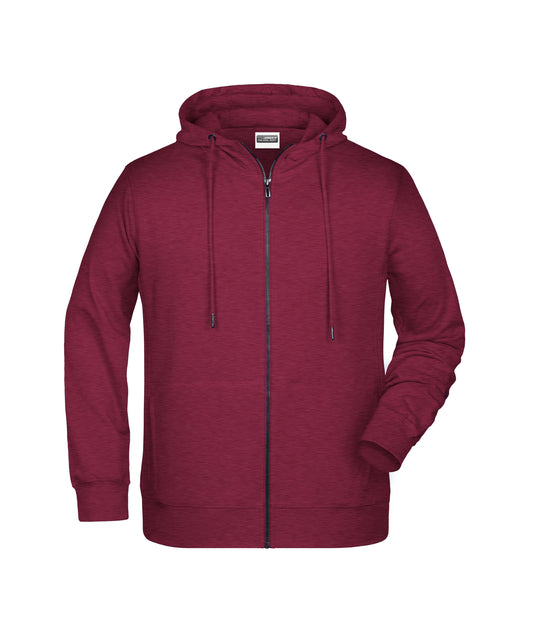 Sweat-Jacke mit Kapuze und Reißverschluss - 8026