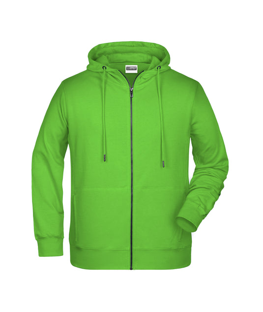 Sweat-Jacke mit Kapuze und Reißverschluss - 8026
