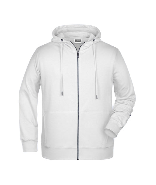 Sweat-Jacke mit Kapuze und Reißverschluss - 8026