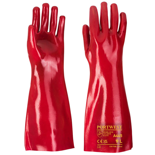 PVC-Handschuh 45cm Stulpe - A445
