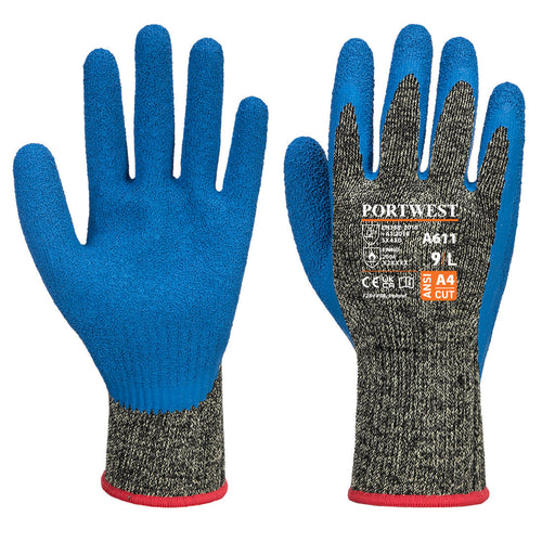 Aramid HR Schnittschutz-Latex-Handschuh - A611