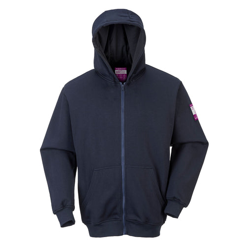 Flammhemmendes Kapuzensweatshirt mit Frontreißverschluss - FR81