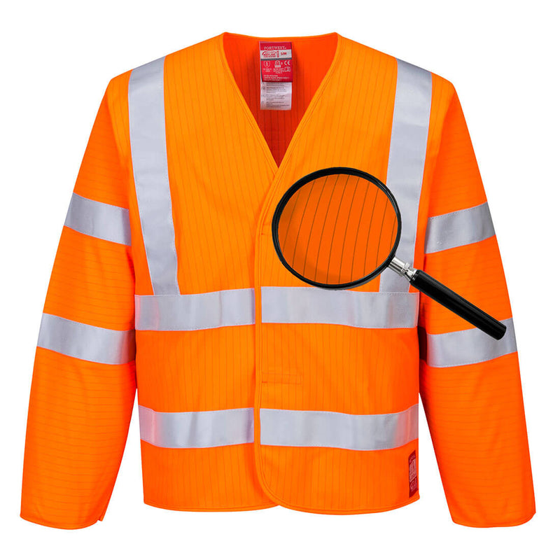 Laden Sie das Bild in Galerie -Viewer, Antistatische, flammhemmende Warnschutz-Jacke - FR85
