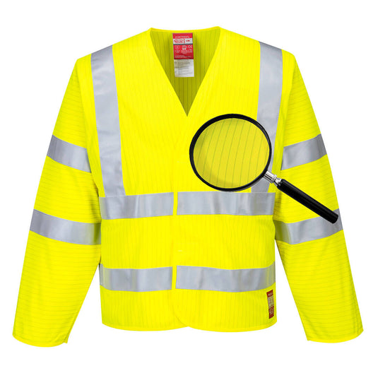 Antistatische, flammhemmende Warnschutz-Jacke - FR85