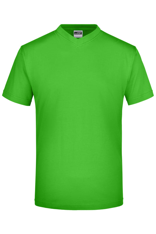 Komfort-V-Neck-T aus Single-Jersey - JN003