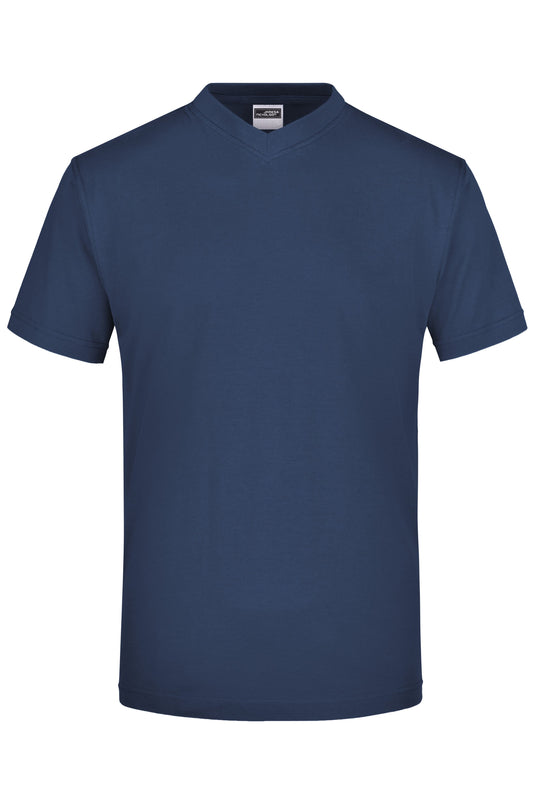 Komfort-V-Neck-T aus Single-Jersey - JN003
