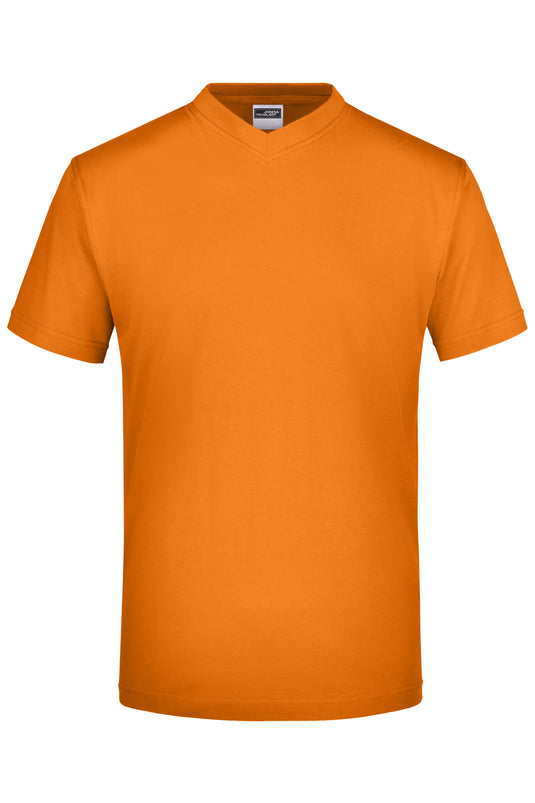 Komfort-V-Neck-T aus Single-Jersey - JN003