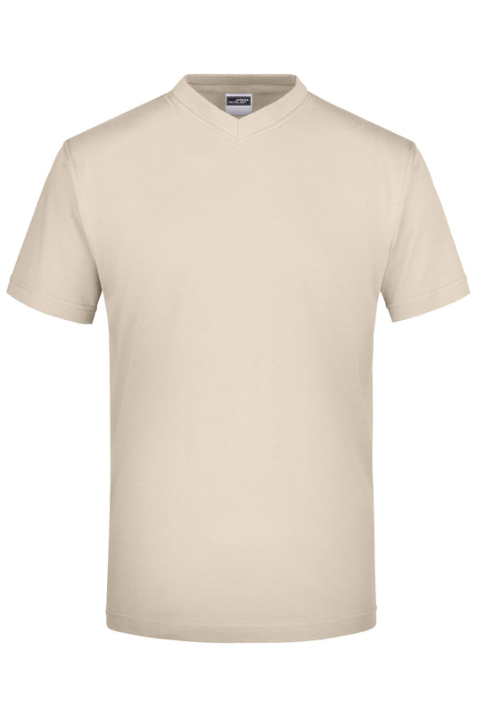 Komfort-V-Neck-T aus Single-Jersey - JN003