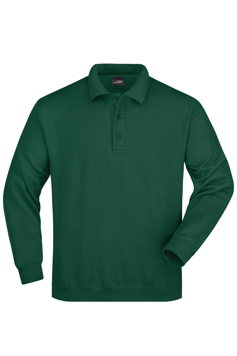 Laden Sie das Bild in Galerie -Viewer, Klassisches Komfort Polo-Sweatshirt - Herren - JN041
