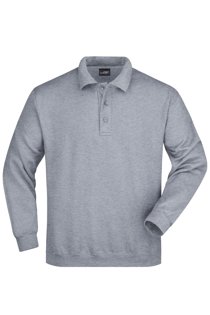 Laden Sie das Bild in Galerie -Viewer, Klassisches Komfort Polo-Sweatshirt - Herren - JN041
