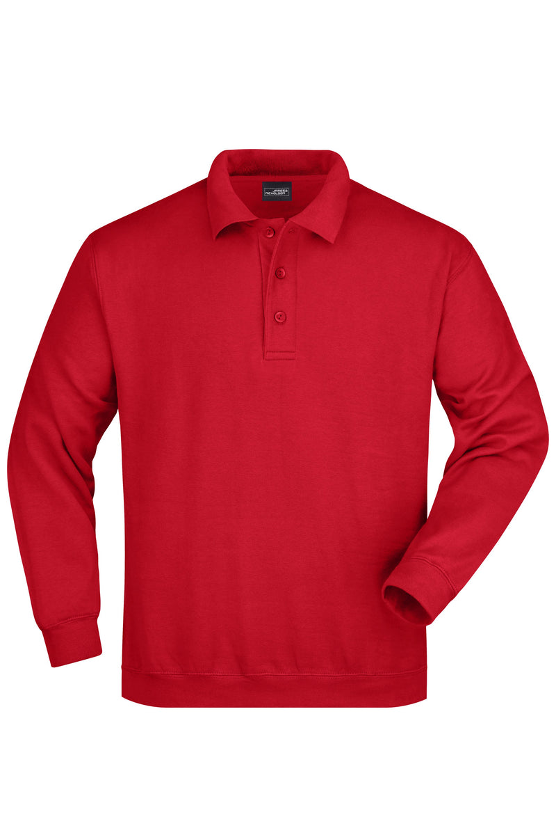 Laden Sie das Bild in Galerie -Viewer, Klassisches Komfort Polo-Sweatshirt - Herren - JN041
