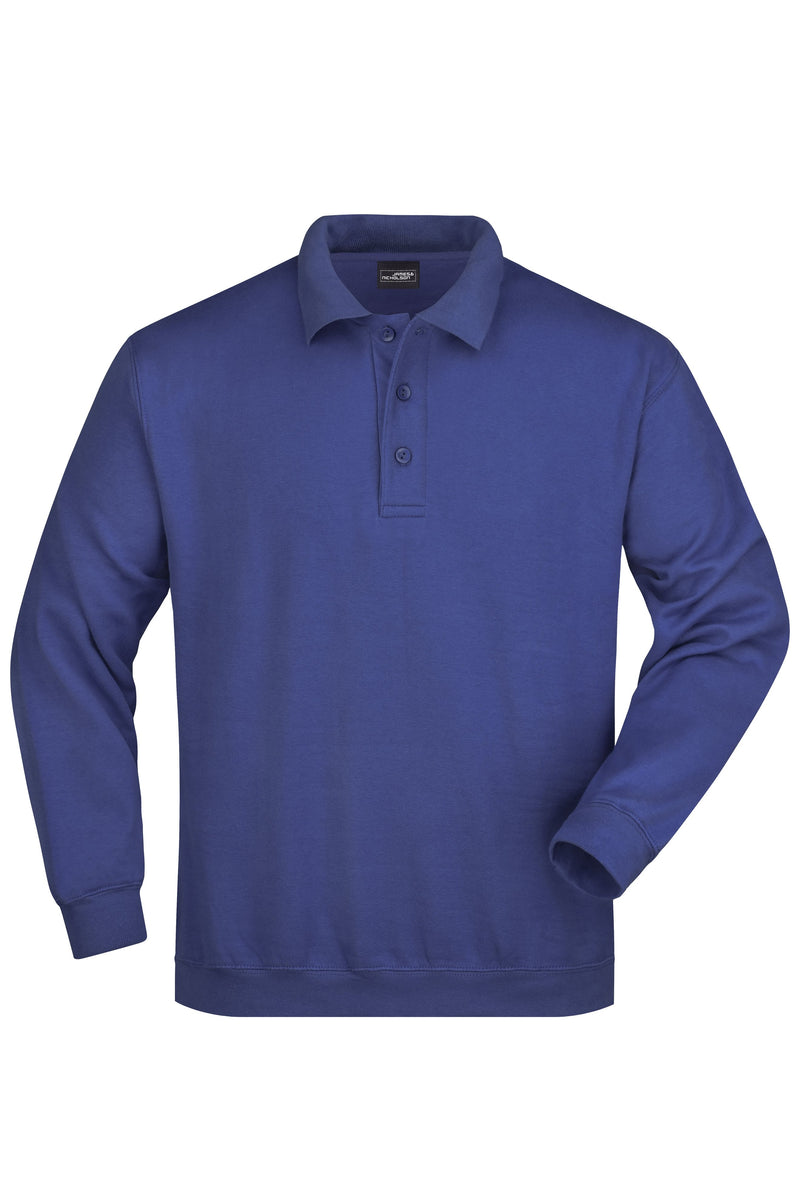 Laden Sie das Bild in Galerie -Viewer, Klassisches Komfort Polo-Sweatshirt - Herren - JN041

