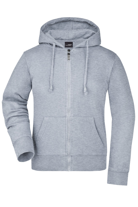 Kapuzen-Jacke aus formbeständiger Sweat-Qualität - Damen - JN053