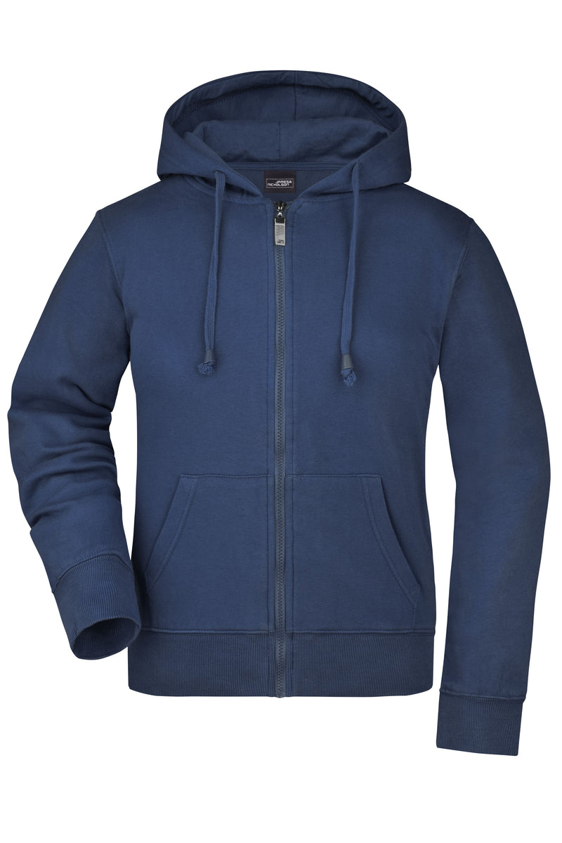 Laden Sie das Bild in Galerie -Viewer, Kapuzen-Jacke aus formbeständiger Sweat-Qualität - Damen - JN053
