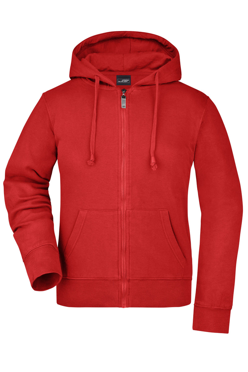 Laden Sie das Bild in Galerie -Viewer, Kapuzen-Jacke aus formbeständiger Sweat-Qualität - Damen - JN053
