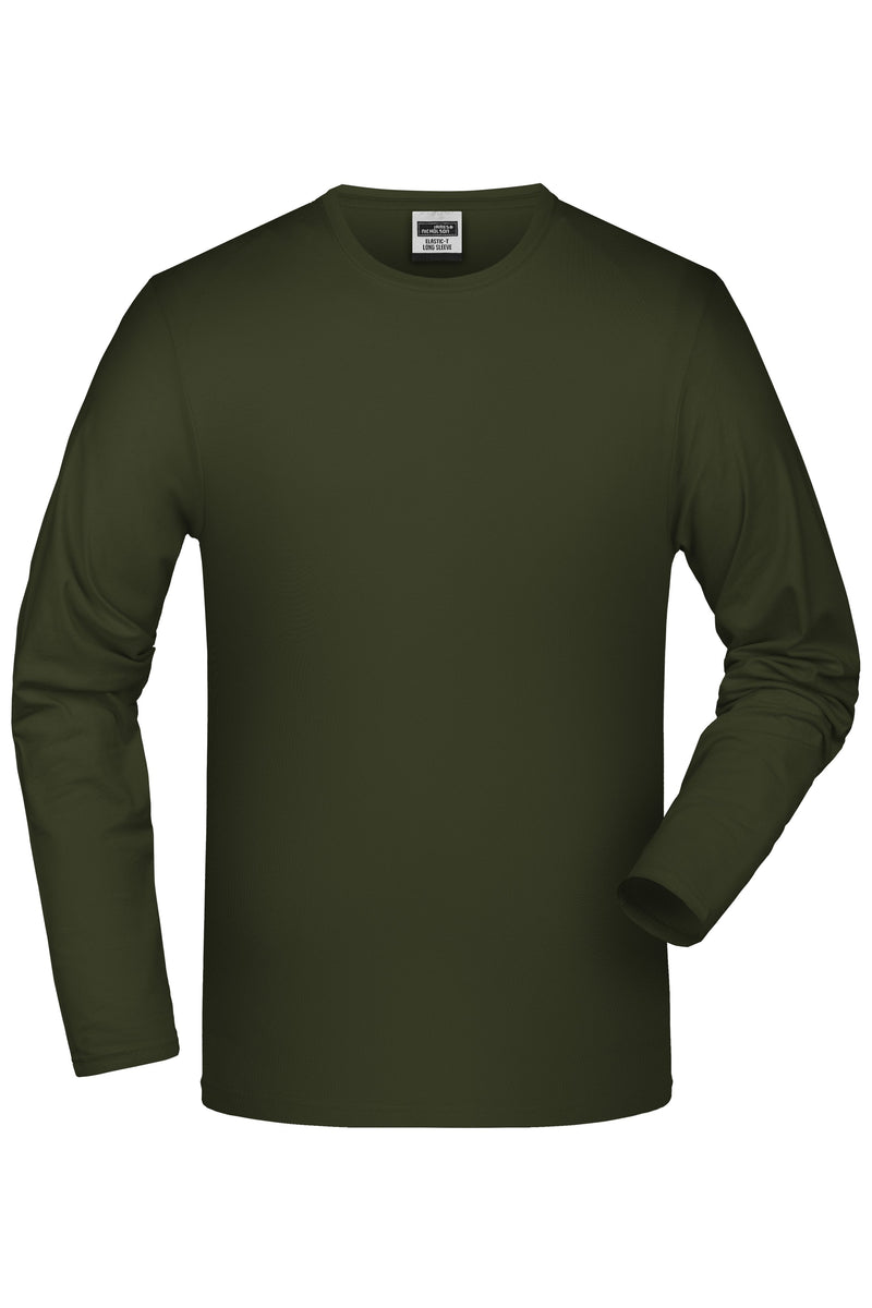 Laden Sie das Bild in Galerie -Viewer, Langarm-Shirt mit Elasthan - JN056

