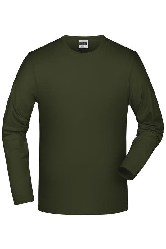 Langarm-Shirt mit Elasthan - JN056