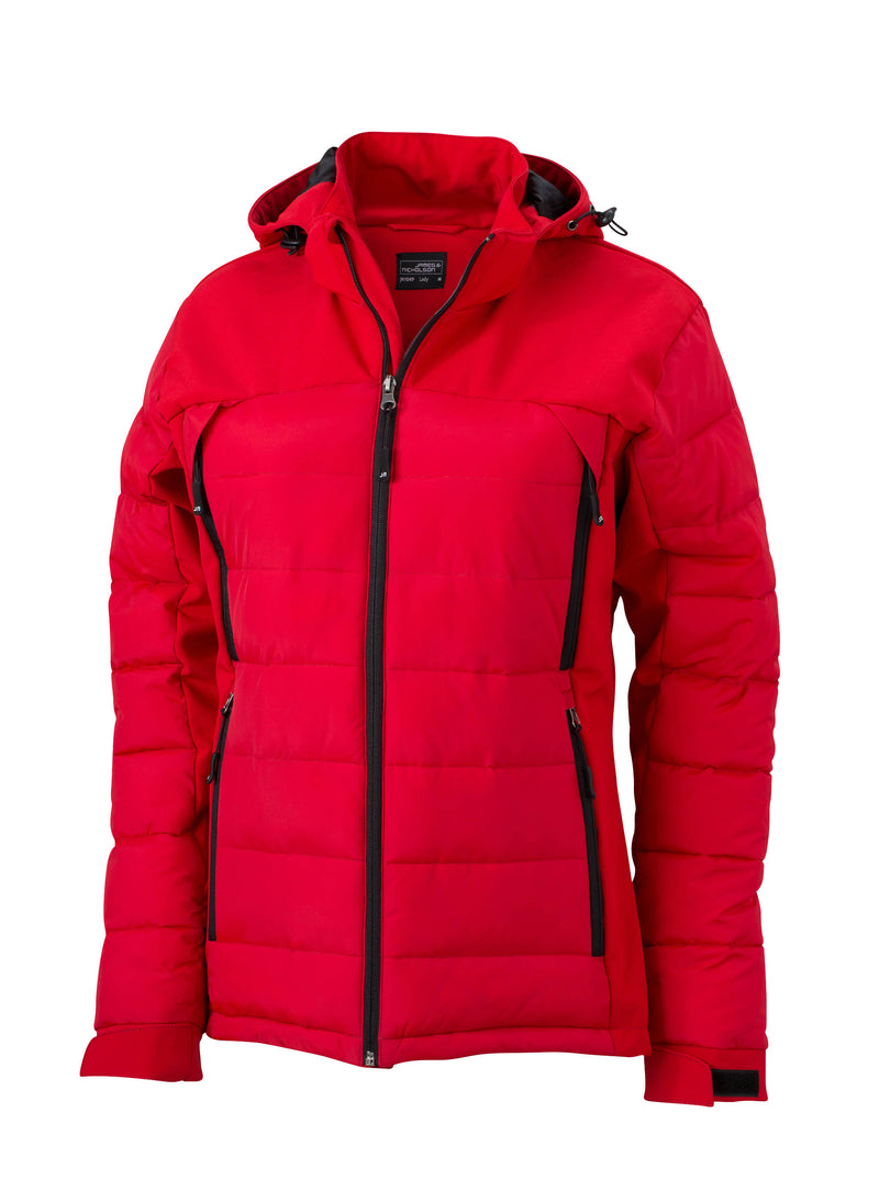 Laden Sie das Bild in Galerie -Viewer, Thermojacke in attraktivem Materialmix - JN1049
