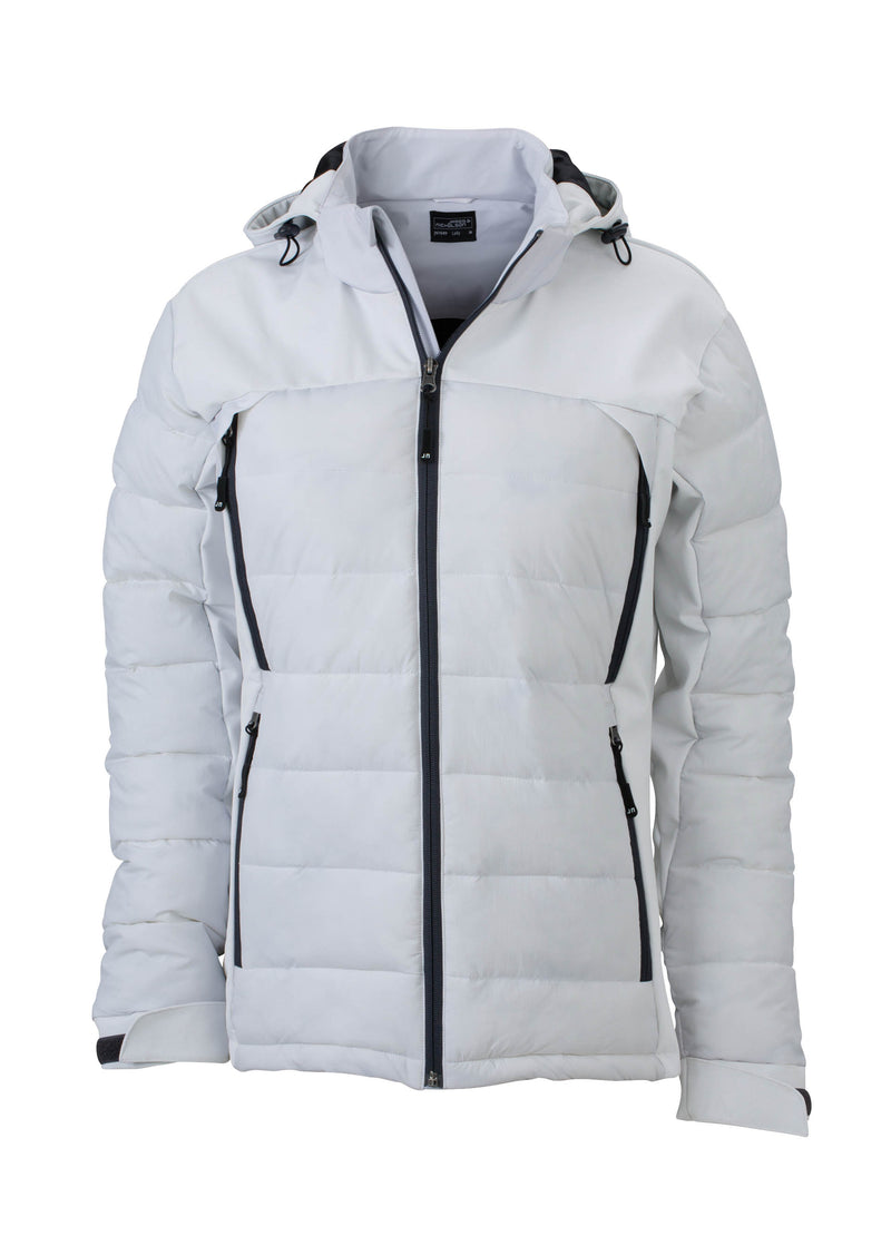 Laden Sie das Bild in Galerie -Viewer, Thermojacke in attraktivem Materialmix - JN1049

