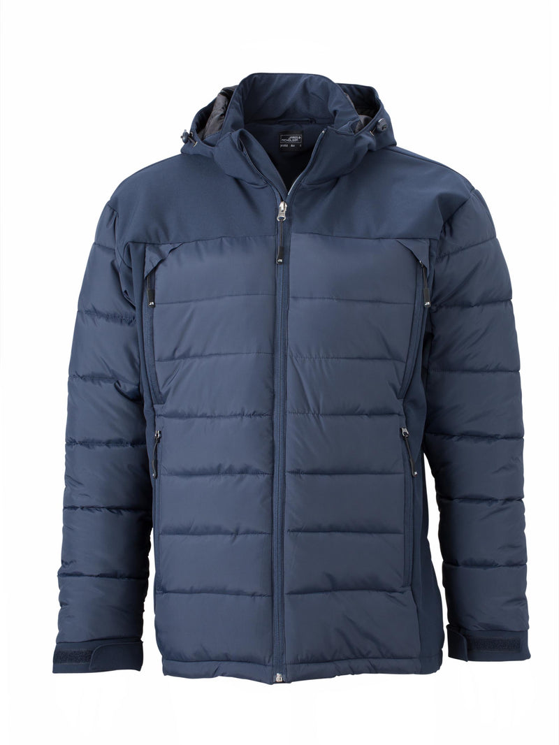 Laden Sie das Bild in Galerie -Viewer, Thermojacke in attraktivem Materialmix - JN1050
