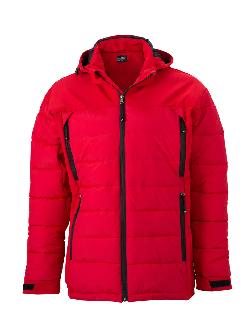 Laden Sie das Bild in Galerie -Viewer, Thermojacke in attraktivem Materialmix - JN1050
