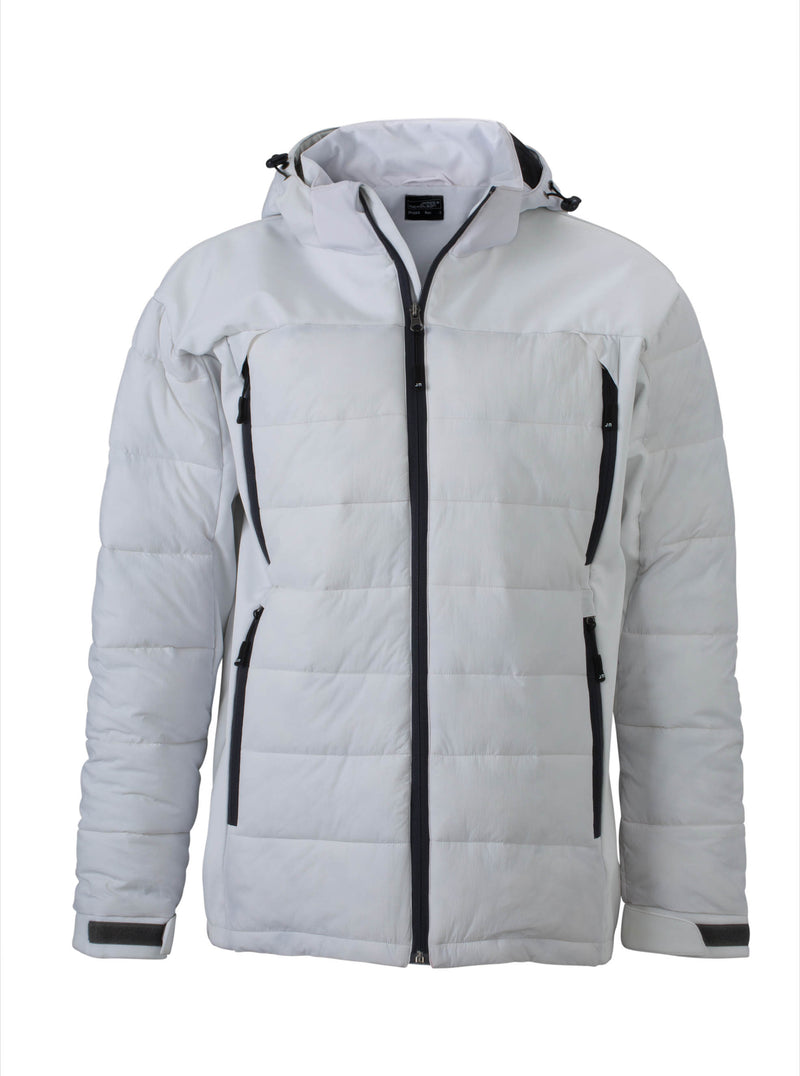 Laden Sie das Bild in Galerie -Viewer, Thermojacke in attraktivem Materialmix - JN1050
