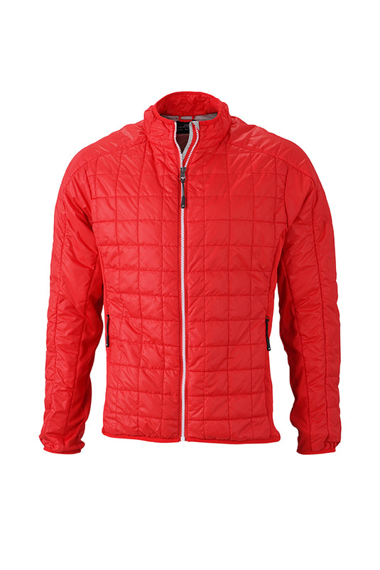 Leicht wattierte Jacke im sportlichen Materialmix - JN1116
