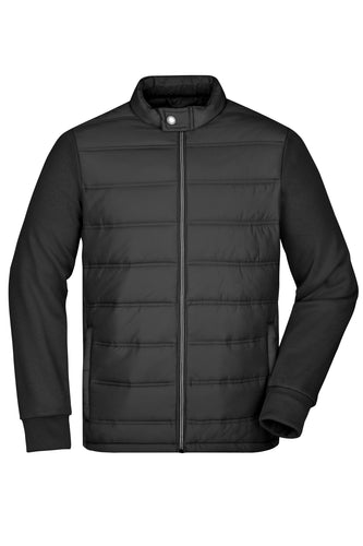 Modische Sweat Jacke in attraktivem Materialmix - JN1124
