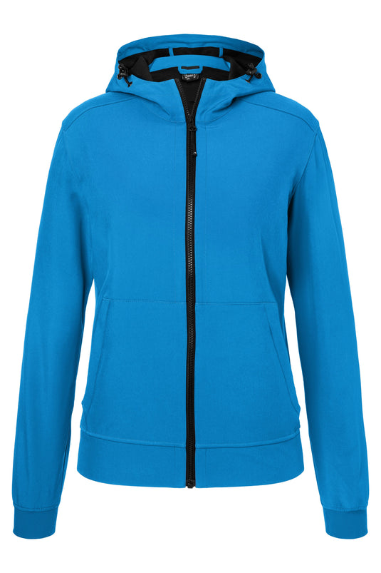 Softshelljacke mit Kapuze im sportlichen Design - JN1145