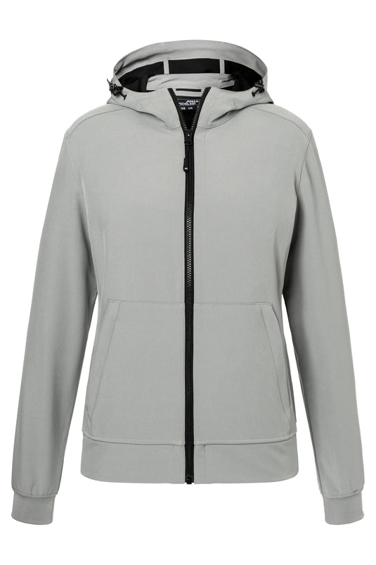 Softshelljacke mit Kapuze im sportlichen Design - JN1145
